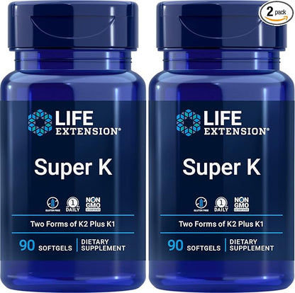 Life Extension Super K, 90 Softgels (Pack of 2)