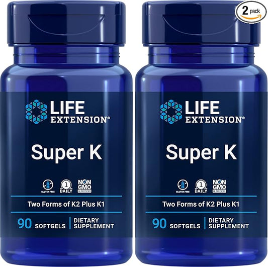 Life Extension Super K, 90 Softgels (Pack of 2)