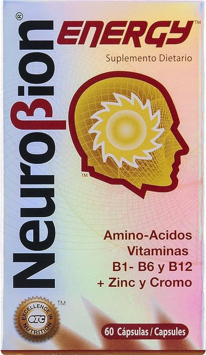 60 Caps Neurobion Energy B1 B2 B2 B6 B6 B12 B12 -