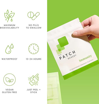 The Patch Remedy Immunity Patches 30 Topical 24 Hours