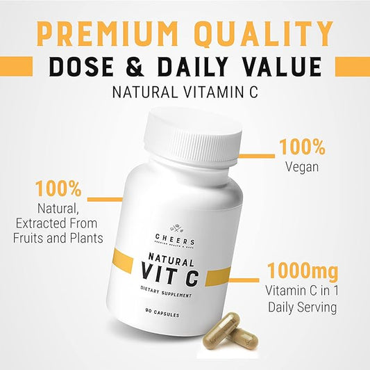 CHEERS - Vitamin C, Natural Immune 1000 mg 90 Capsules