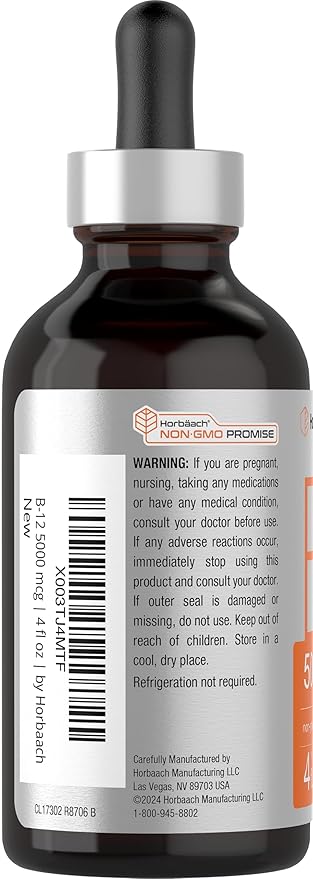 Horbaach B-12 | 5000mcg | 4oz B12 |