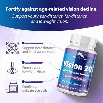 Zenith Labs Vision 20 Lutein & Zeaxanthin 3 Pack