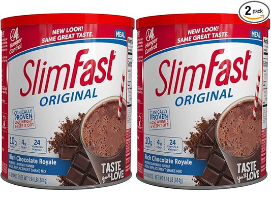 SlimFast Original, 2 Pack Of Rich 31.18 Oz 34 Servings