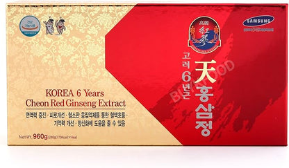 Korean 6years Root Red Ginseng Gold 240g(8.5oz) X 4ea, Saponin,