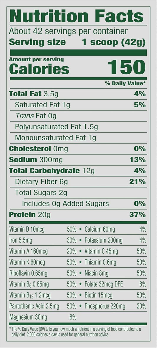 Vega Organic All-in-One Vegan Protein Powder, Chocolate 61.8 Oz