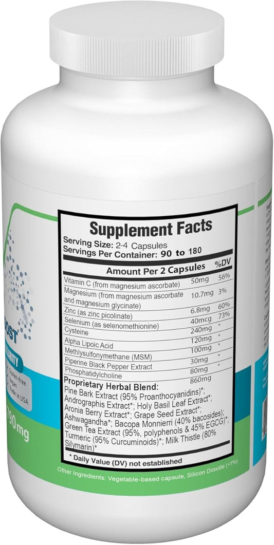 Ultra Glutathione Boost 790mg - 360 Veggie