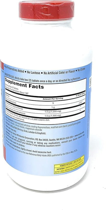 Kirkland Signature Glucosamine with MSM, 375 (3 Pack)