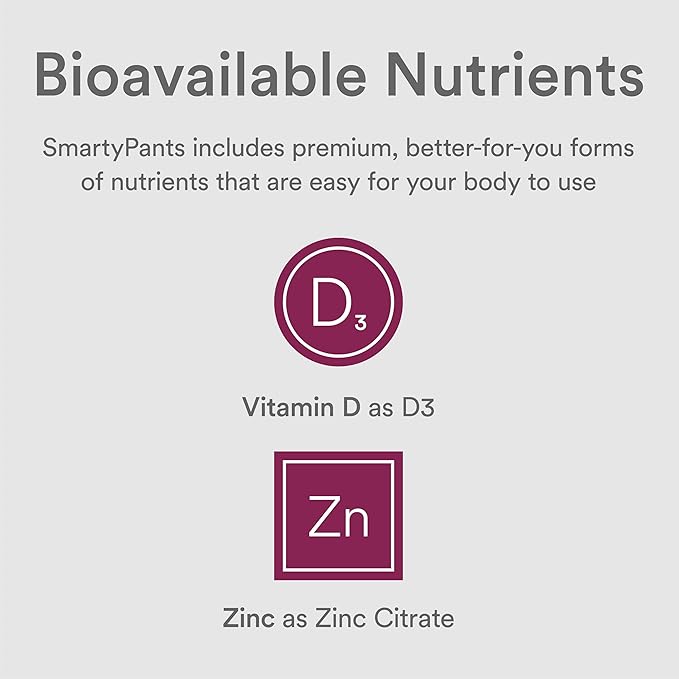 SmartyPants Kids Mineral Chews: Magnesium Citrate D3, Vitamin K2, Zinc 60 Count (30 Day