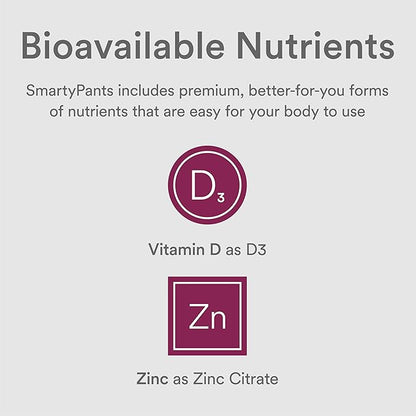 SmartyPants Kids Mineral Chews: Magnesium Citrate D3, Vitamin K2, Zinc 60 Count (30 Day