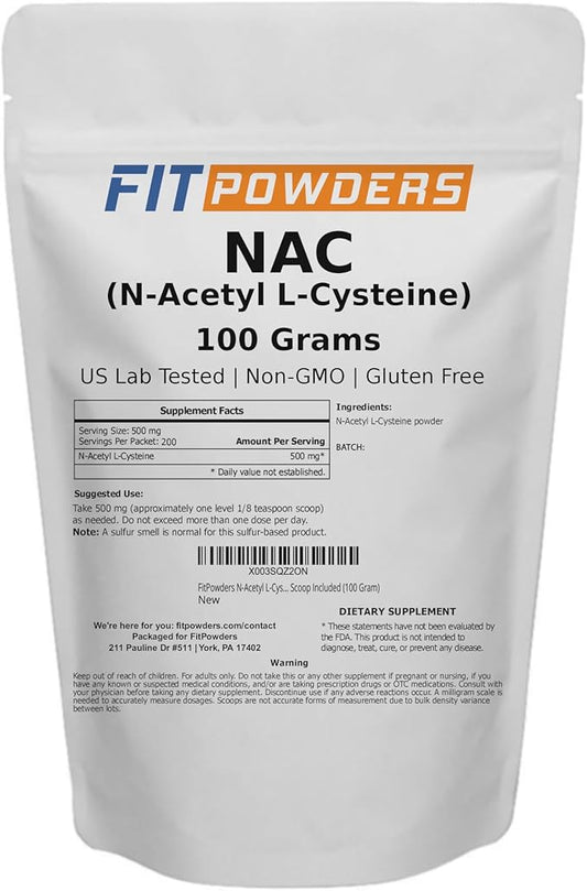 NAC Powder N-Acetyl L-Cysteine Powder Scoop (100 Gram)