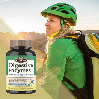 Digestive Enzymes plus Probiotics & Prebiotics, 22 Digestive 30 Caps