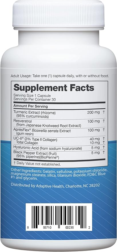 Instaflex Advanced Joint Support Nutritional Supplement Capsule with Doctor Formulated Joint Relief Supplement, Featuring UC-II Collagen & 5 Other Joint Discomfort Fighting Ingredients, 60 Ct