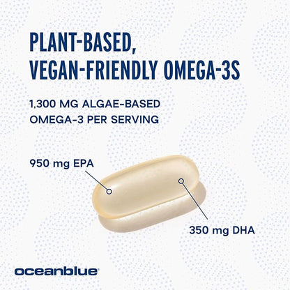 Oceanblue Professional Vegan Omega-3 1300-60 Count 30 Servings