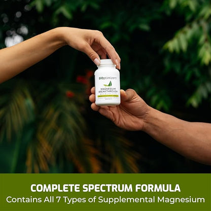 Magnesium Breakthrough Supplement 4.0 - Has 7 Forms of Magnesium: Glycinate, Malate, Citrate, and More - Natural Sleep and Brain Supplement - 30 Capsules