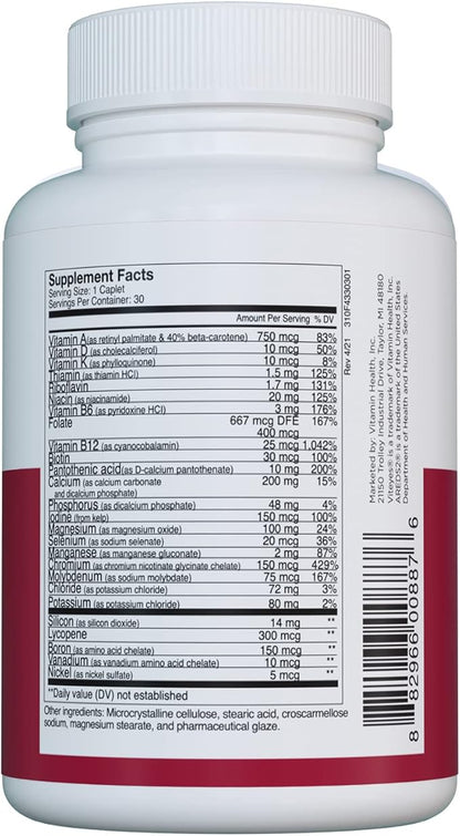 Viteyes Classic AREDS 2 Companion Multivitamin 2 Users, 30 Capsules,