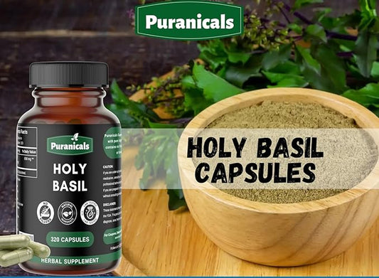Holy Basil Premium 320 Capsules Non 600 mg 100% Pure