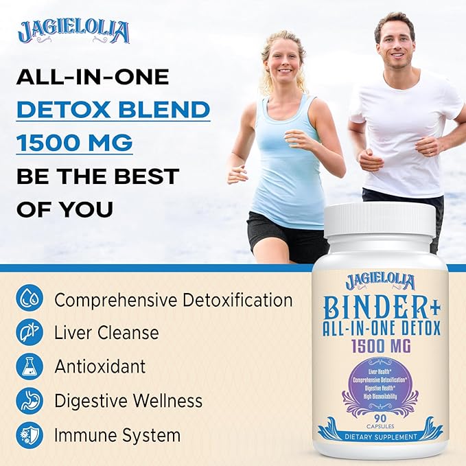 All-In-One Detox Binder Supplement 1500 MG 360 Vegan
