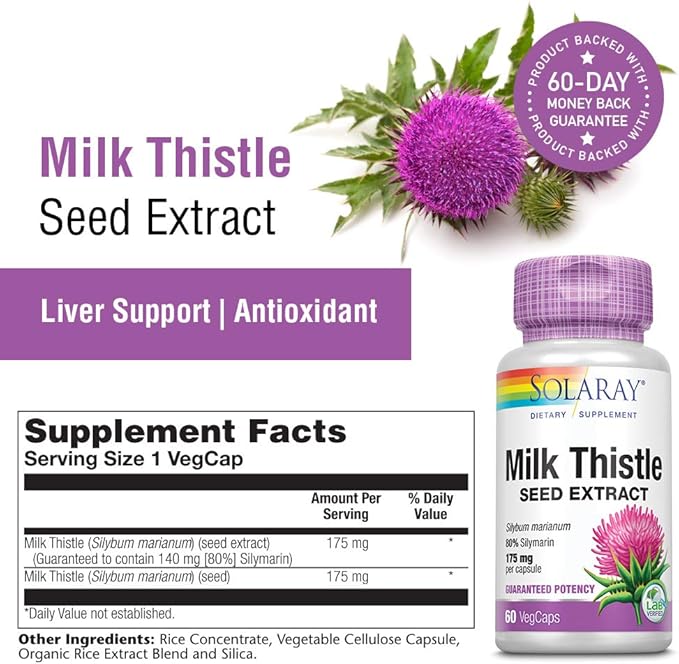 SOLARAY Milk Thistle Seed Extract 175mg