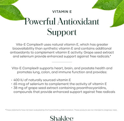 Shaklee - Vitamin E: -Supports Heart, 400 IU 90 Softgels