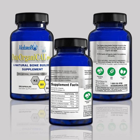 Plus - Organic Plant Base Source D3, k2, k2, Magnesium (360 Count) 3 Bottles