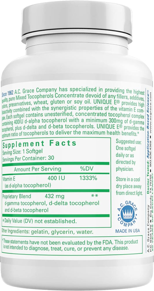 UNIQUE E A.C. Grace Company, Mixed 30 Count