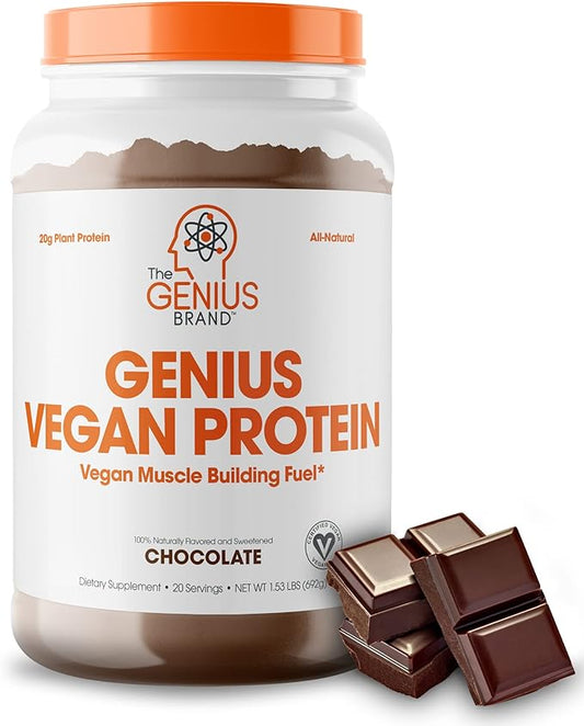 Genius Vegan Protein Powder, Chocolate