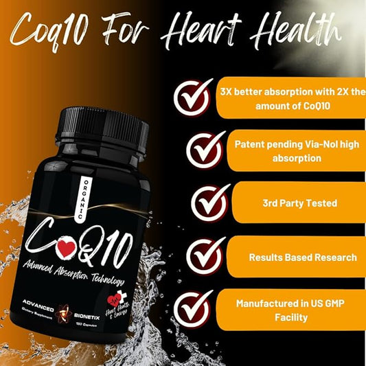 Advanced Absorption 200mg CoQ10 w/Black Pepper 90 Softgels.