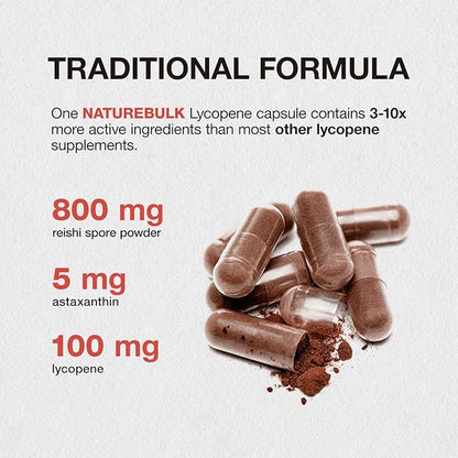 Lycopene 100mg + Astaxanthin 5mg 100% Natural 120 Veggie