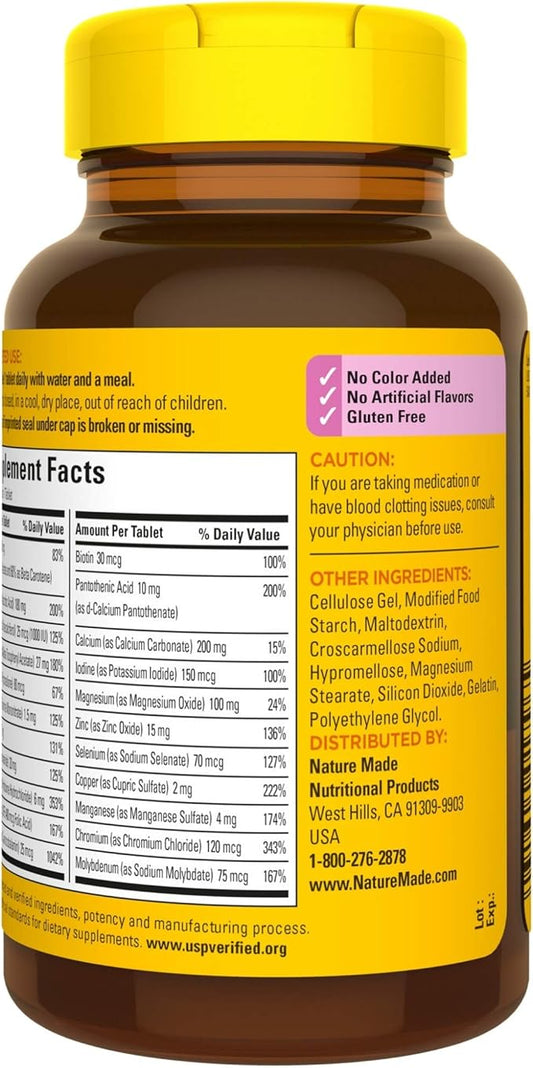 Nature Made Women's Multivitamin 50+ Tablets 90 Count