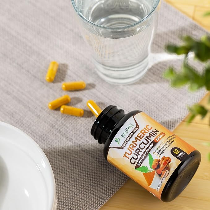 Turmeric Curcumin with BioPerine 95% Standardized 1950mg - 60 Capsules