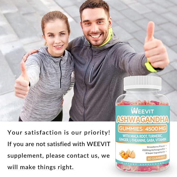 Ashwagandha Gummies 4500mg for Women &