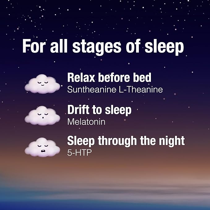 Stress-Relax Tranquil Sleep by Natural Factors, 5-HTP, Melatonin, 90 Softgels