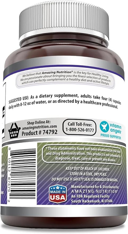 Amazing Formulas Creatine Monohydrate 3000 Mg Per Serving Capsules Supplement | Non-GMO | Gluten Free | Made in USA (3 Pack)