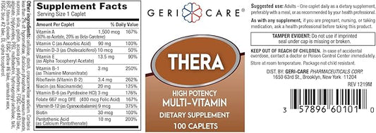 GeriCare Thera High Potency Multivitamin Caplets, 100 Count 1)