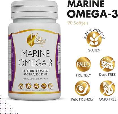 Coco March Marine Omega-3 500 mg 250 mg 3 MONTHS