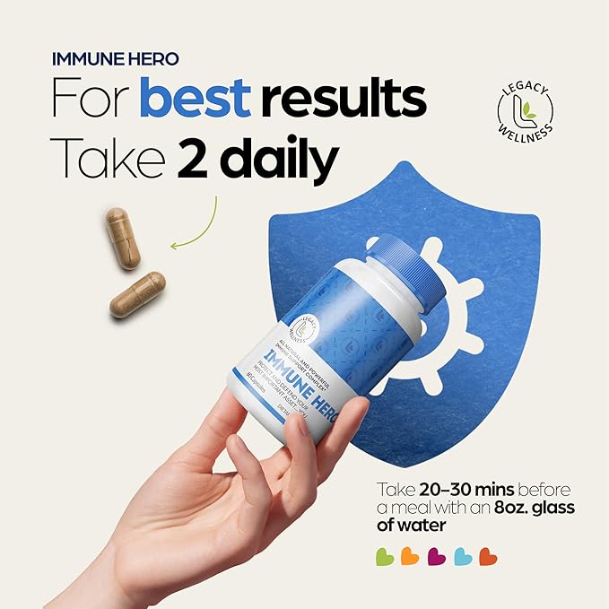 Immune Hero Immune Support Supplement B6, Zinc,