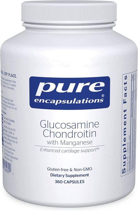 Pure Encapsulations Glucosamine Chondroitin with Manganese 360 Capsules