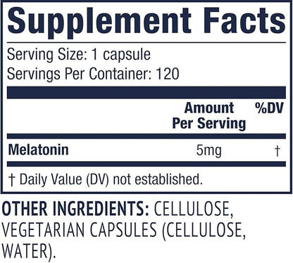 Vimergy Melatonin Capsules, 120 Servings –