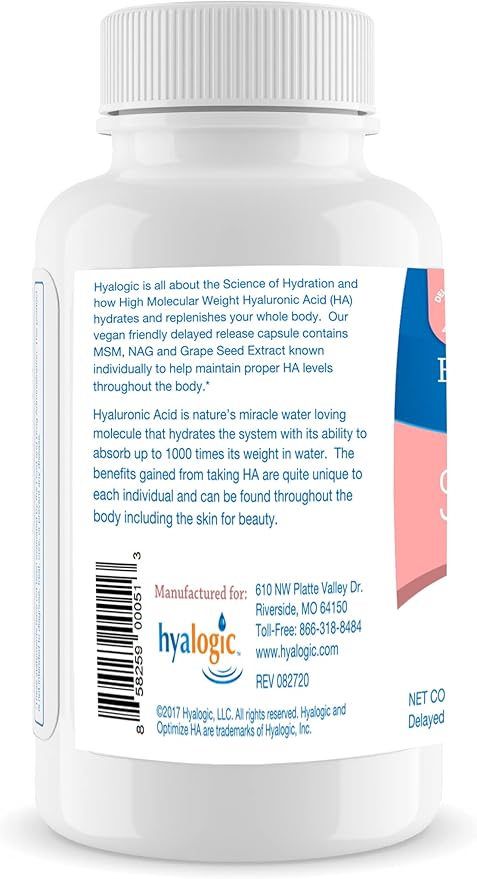 Hyalogic 120 Mg Hyaluronic Acid Delayed-Release (30 Count)