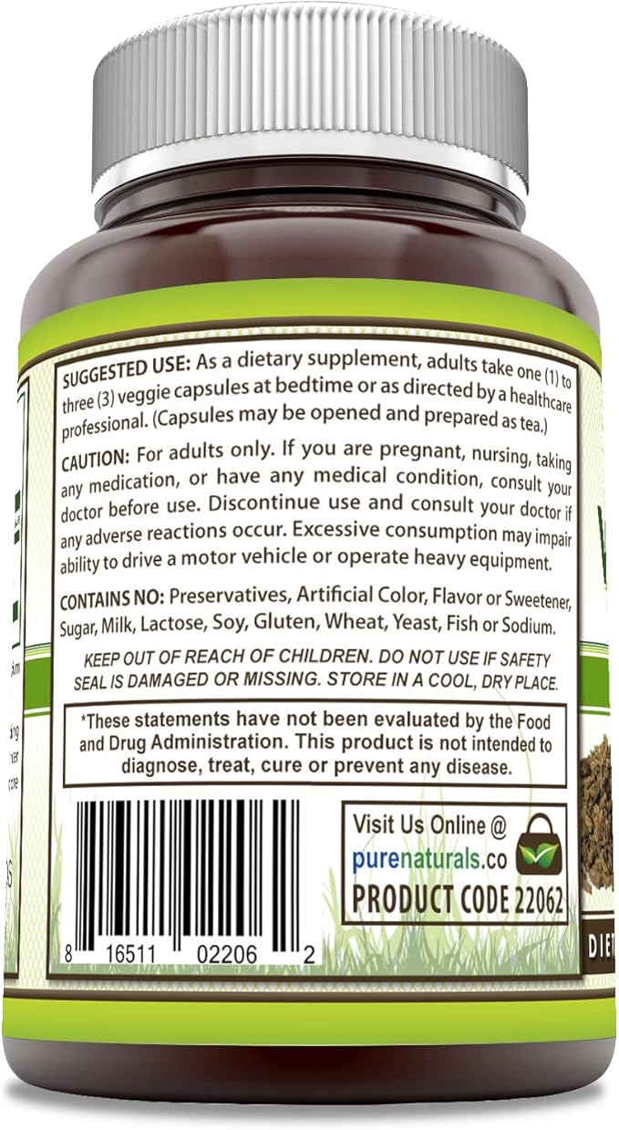 Pure Naturals Valerian Root Supplement 500 Mg (120)