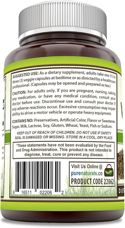 Pure Naturals Valerian Root Supplement 500 Mg (120)