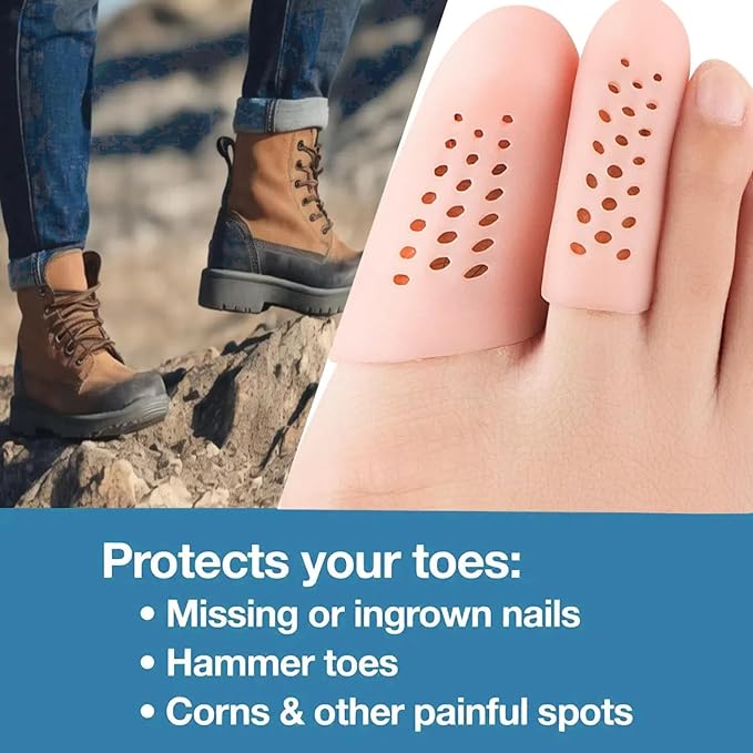 10 Pack Toe Caps and Toe Toenails,Corns,Calluses,Blisters(4L +6 +6 S)