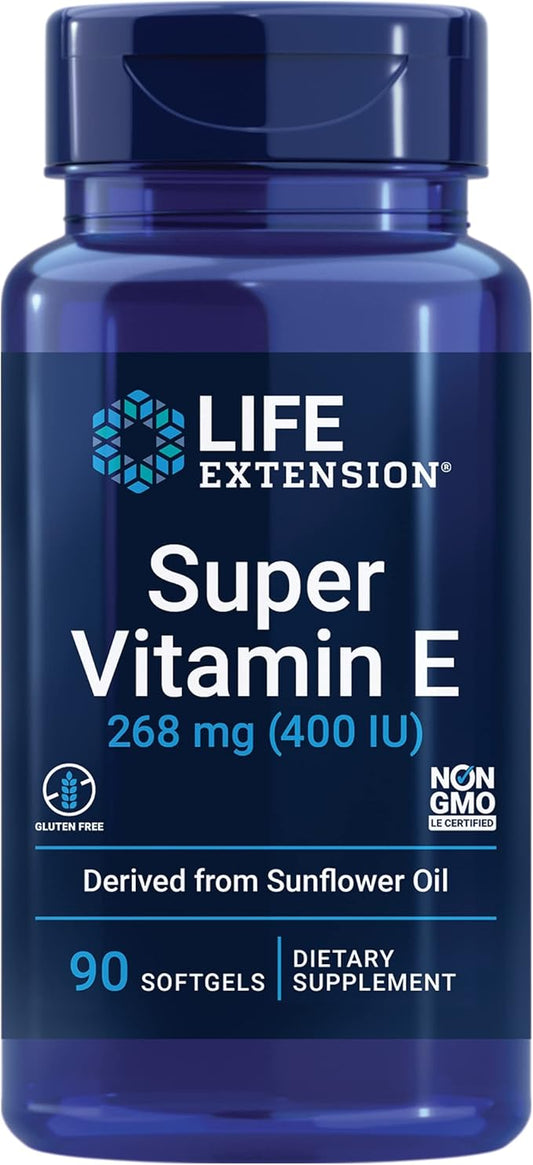 Life Extension Super Vitamin E 268mg 500mg Heart