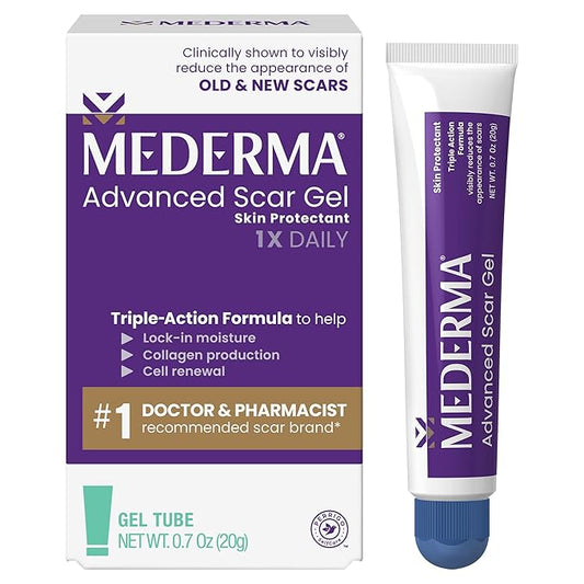 Mederma Advanced Scar Gel, Treats Old 0.70oz (20g) (20g)