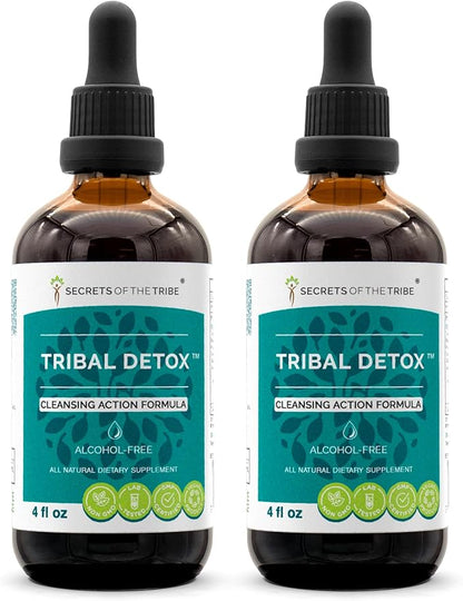 Tribal Detox Herbal Extract, Alcohol-Free Glycerite (2x4 FL