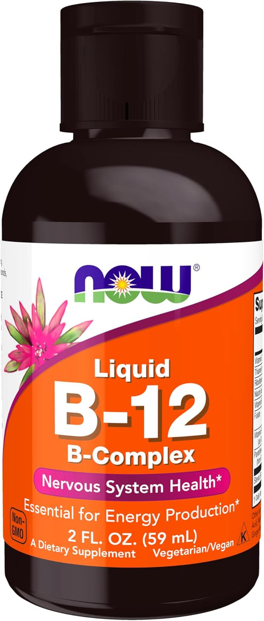 NOW Supplements, Vitamin B-12 Complex Liquid, 2-Ounce