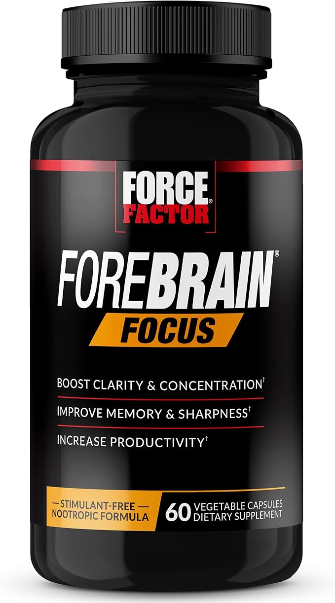 Force Factor Forebrain Focus Brain Booster, 60 Capsules,