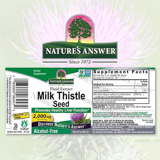 Nature's Answer Alcohol Free Milk Thistle 2 Fluid