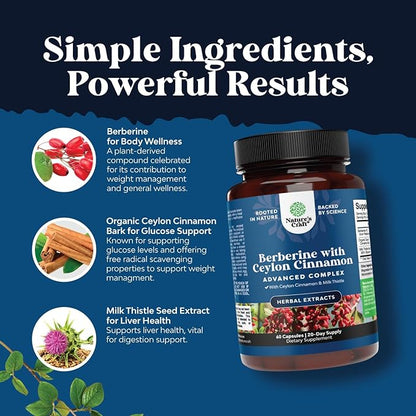Balancing Berberine Plus 1200mg Per Serving Complex 60 Capsules